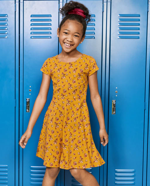 Robe de tous les jours imprimée pour filles