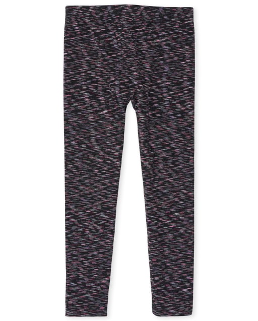 Leggings con forro polar de tinte espacial para niñas