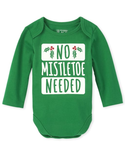 Unisex Baby Mistletoe Graphic Bodysuit