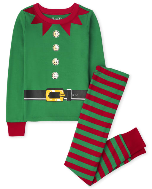 Kids Elf Snug Fit Cotton Pajamas