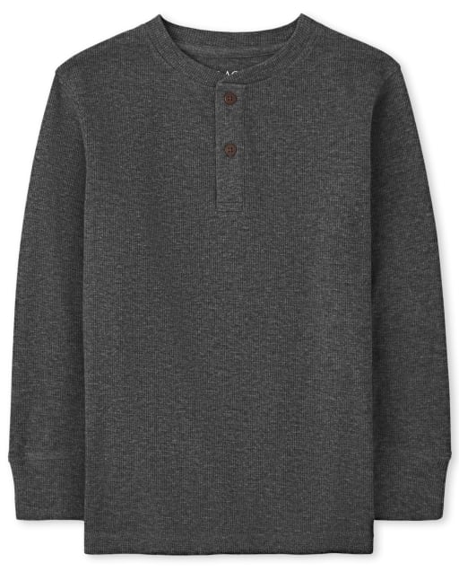 Boys Thermal Henley Top