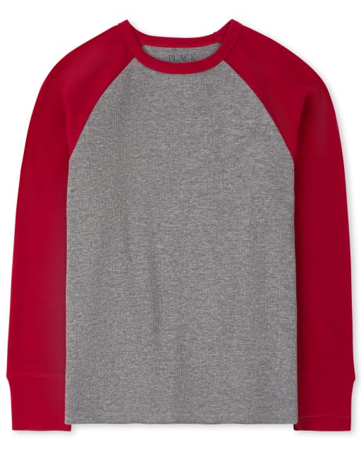 Boys Raglan Thermal Top