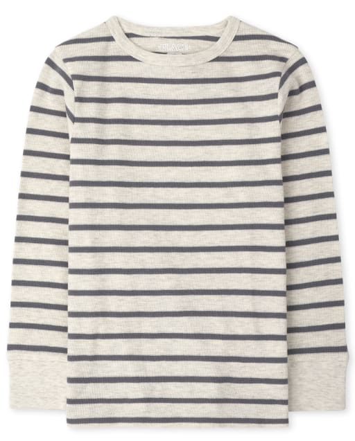 Boys Striped Thermal Top