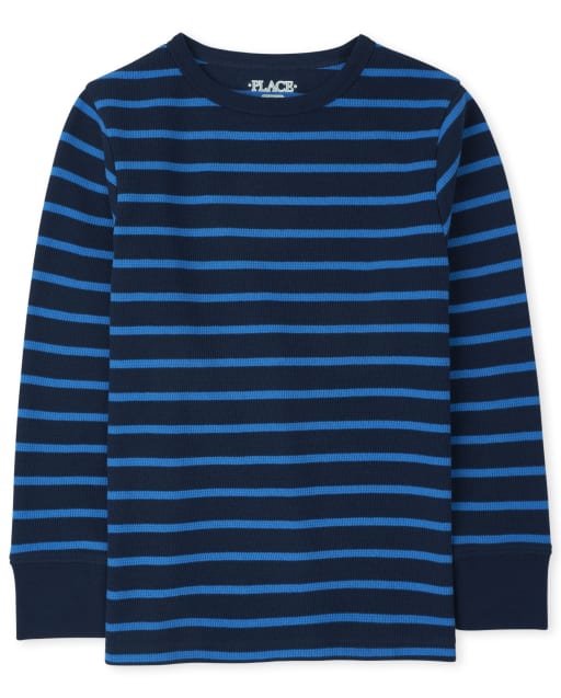 Boys Striped Thermal Top