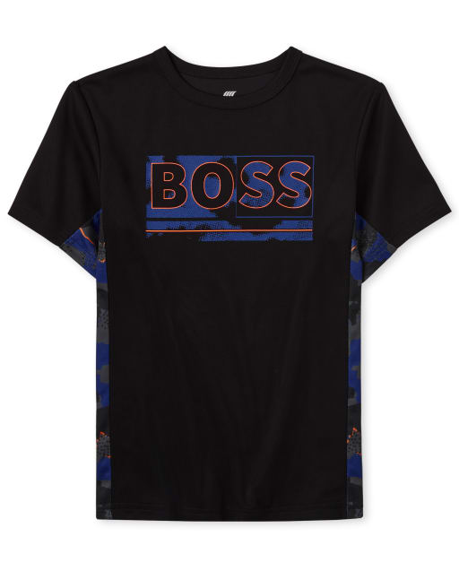 Boys Graphic Mesh Performance Top