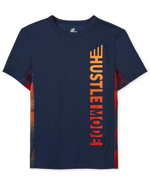Boys Graphic Mesh Performance Top