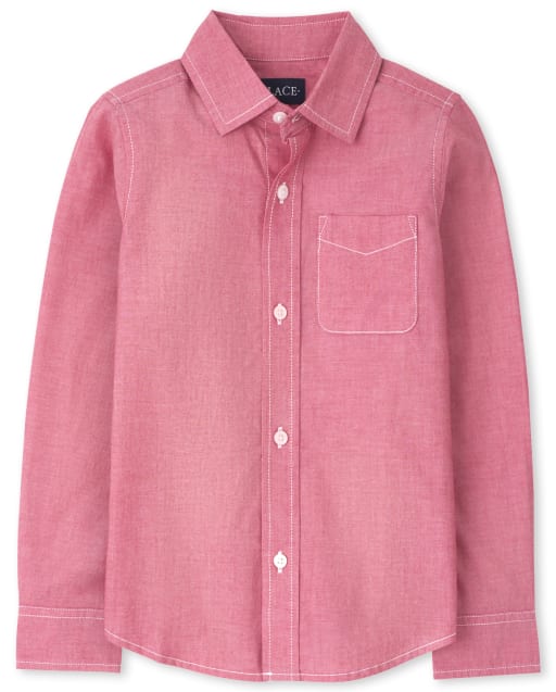 Camisa de popelín con botones para niños