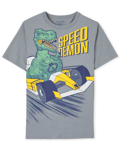 Boys Dino Speed Graphic Tee