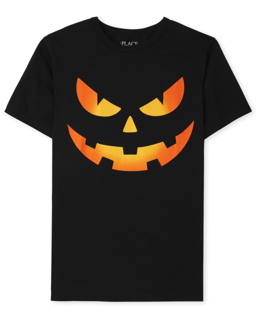Boys Pumpkin Face Graphic Tee