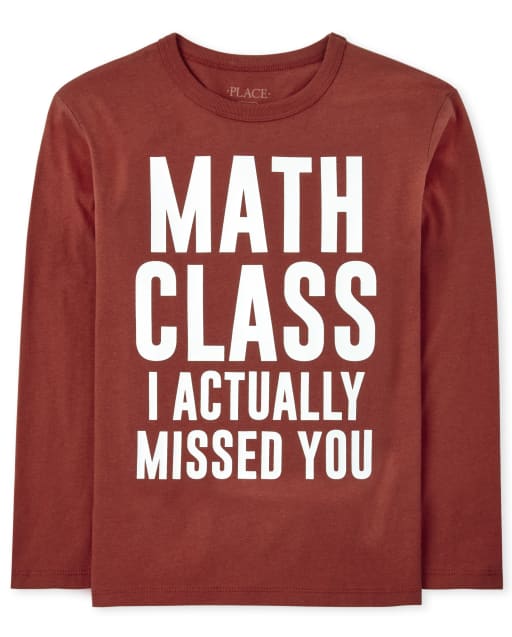 Boys Math Class Graphic Tee