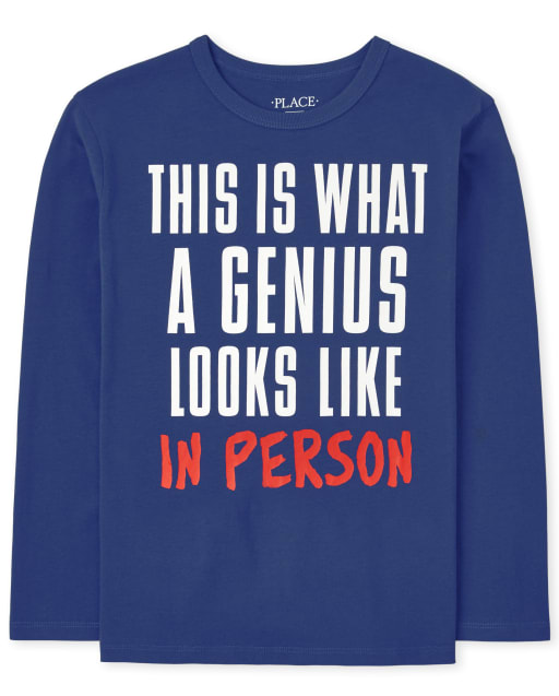 Camiseta gráfica Genius para niños