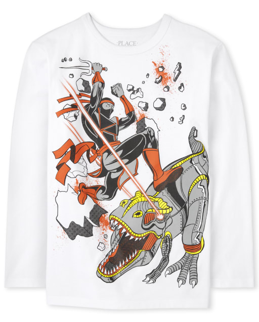 Boys Ninja Dino Graphic Tee