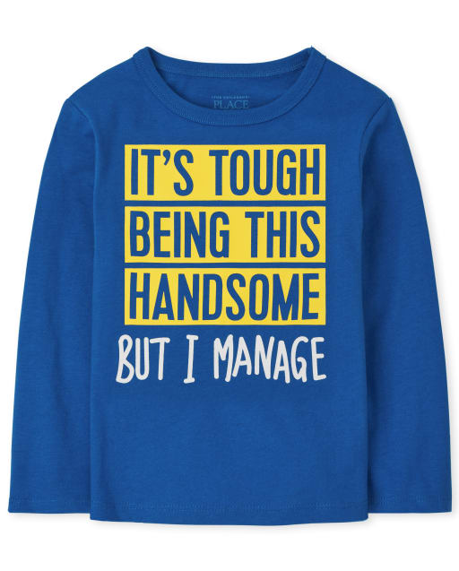 Baby and Toddler Boys Handsome Graphic Tee