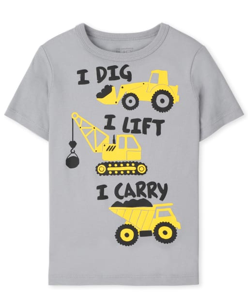 Toddler Boys Construction Graphic Tee