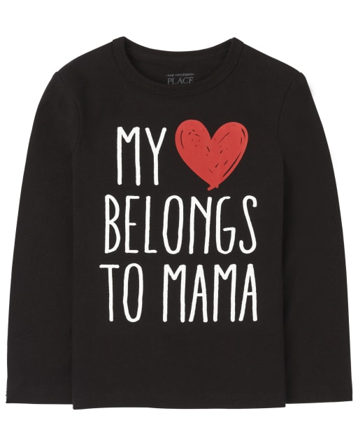 Baby And Toddler Boys Heart Mama Graphic Tee