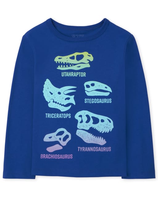 Toddler Boys Dino Fossils Graphic Tee