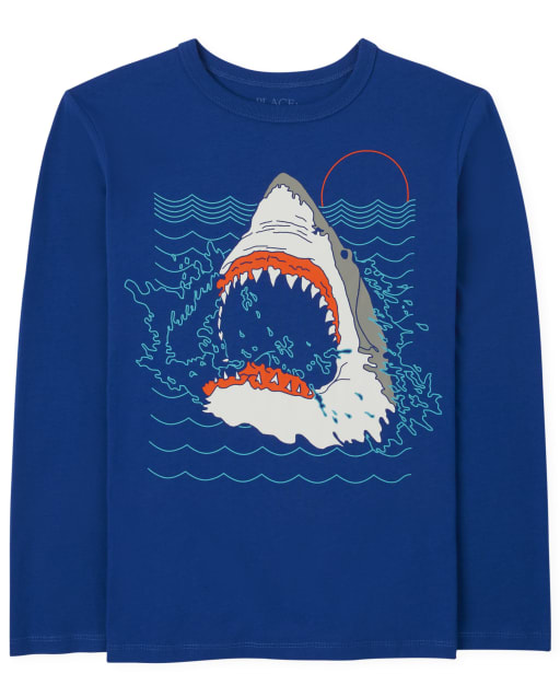 T-shirt graphique requin pour garçons