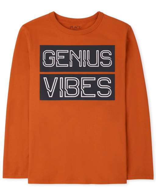 Boys Genius Vibes Graphic Tee