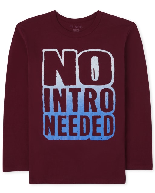 Camiseta gráfica No se necesita introducción para niños