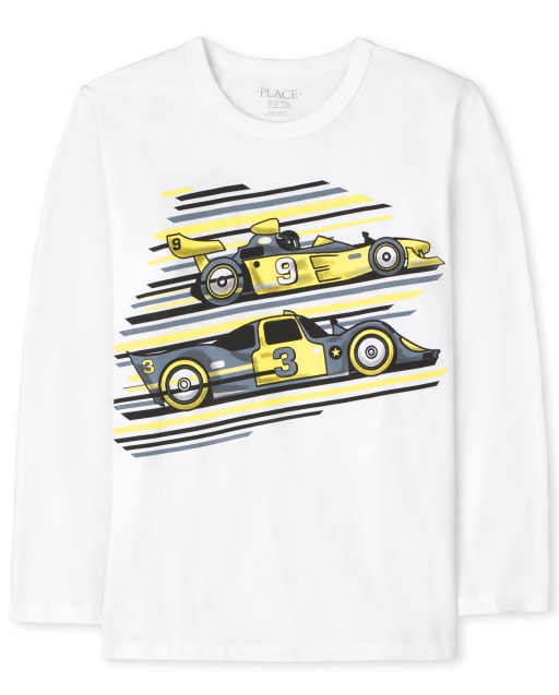 Boys Race Car Graphic Tee