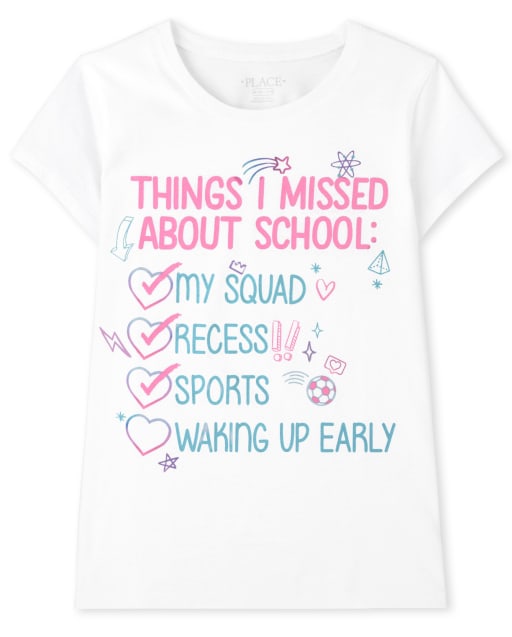 T-shirt graphique pour filles