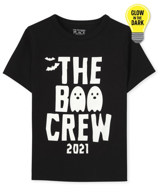 Unisex Baby And Toddler Matching Family Glow Boo Crew Graphic Tee
