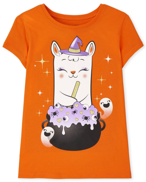 Girls Llama Graphic Tee