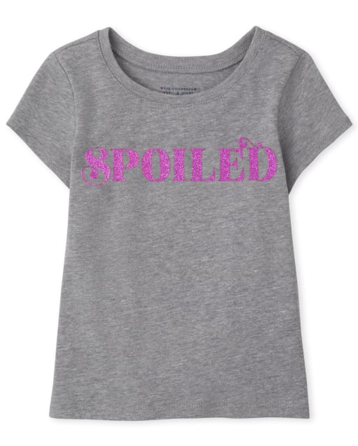 Baby and Toddler Girls Spoiled Graphic Tee