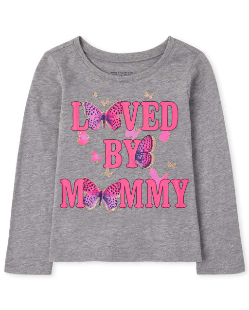 Toddler Girls Loved By Mommy Graphic Tee