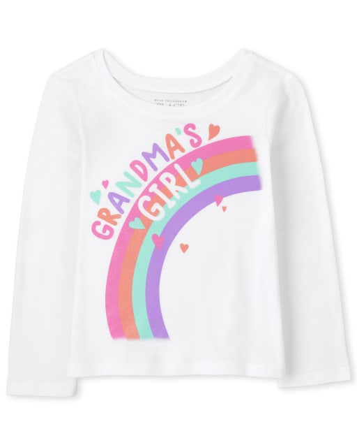 Baby And Toddler Girls Grandma's Girl Graphic Tee