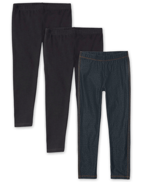 Girls Leggings 3-Pack