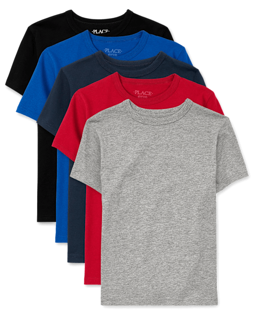 Paquete de 5 camisetas para niño