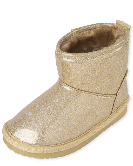 toddler gold booties