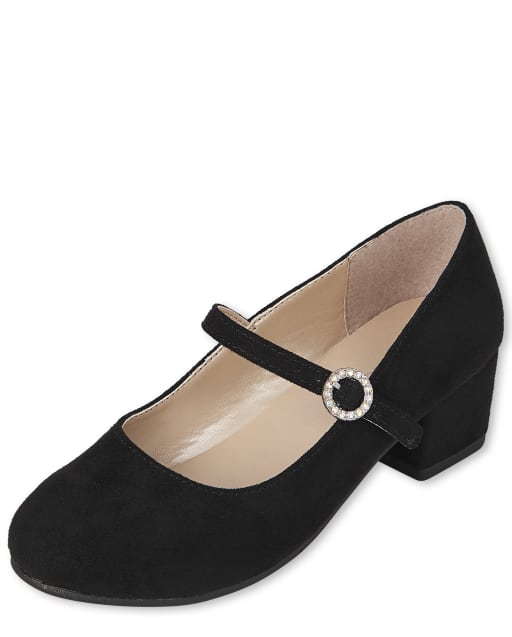 Girls Jeweled Heel Shoes
