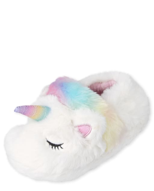 Toddler Girls Unicorn Slippers