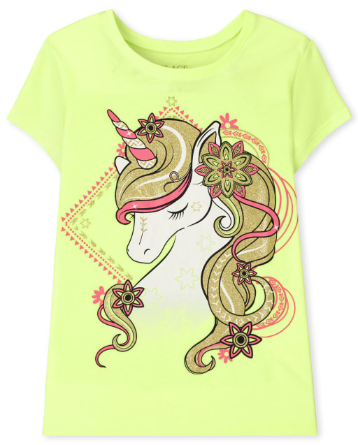 Girls Unicorn Graphic Tee