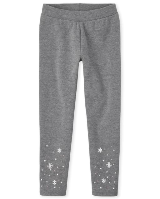 Girls Emellished Cozy Leggings