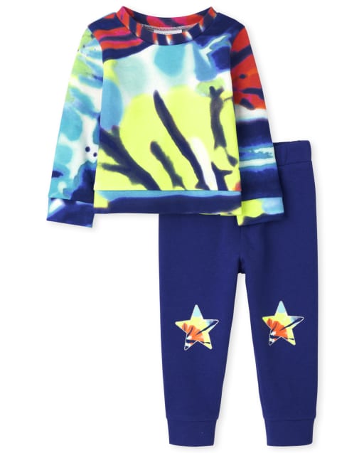 Toddler Girls Tie Dye Star 2-Piece Set