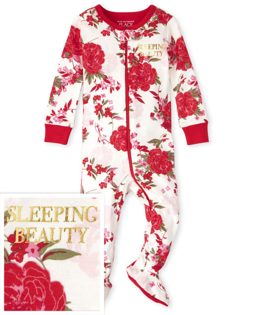 Baby And Toddler Girls Mommy And Me Floral Beauty Snug Fit Cotton One Piece Pajamas