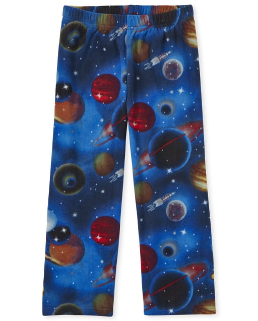 Pantalones de pijama de polar espacial para niños