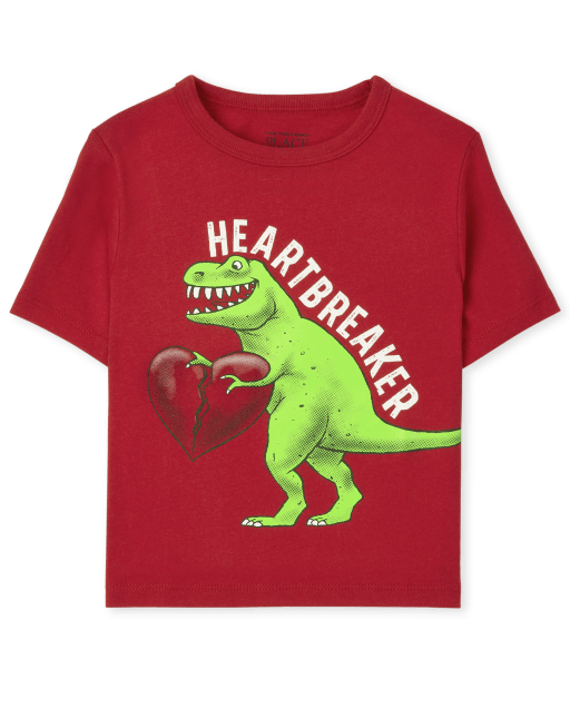 Baby And Toddler Boys Valentine's Day Heart Breaker Graphic Tee
