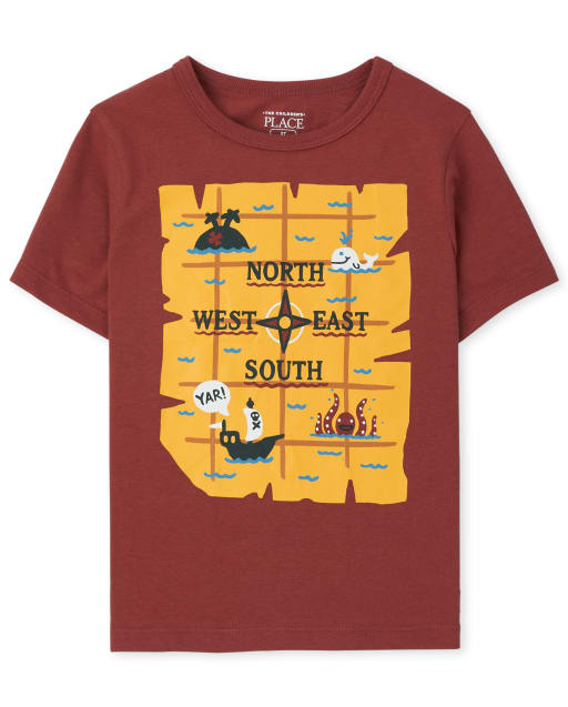 T-shirt graphique éducatif pour tout-petits garçons