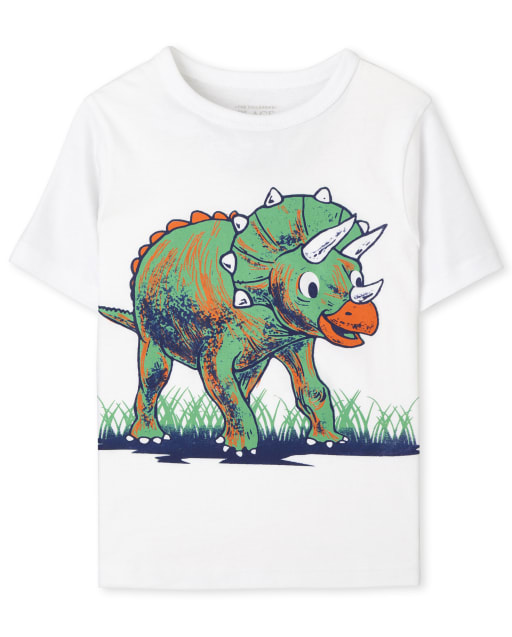 Baby And Toddler Boys Short Sleeve Dino Graphic Tee
