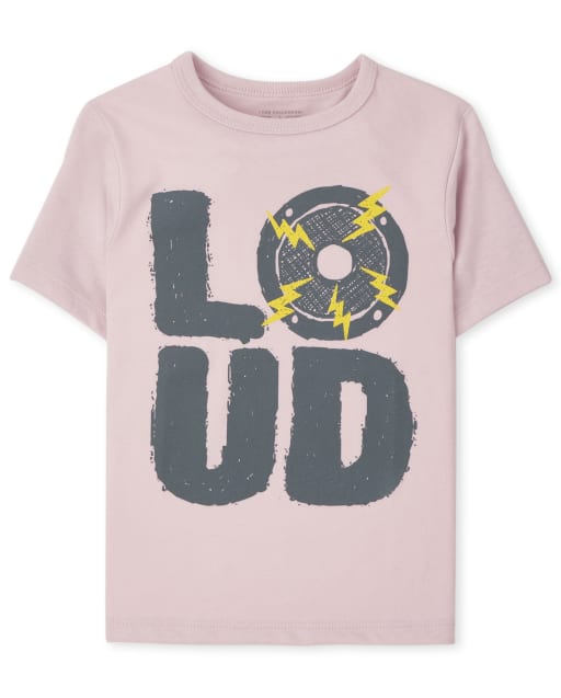Baby And Toddler Boys Short Sleeve Loud Graphic Tee