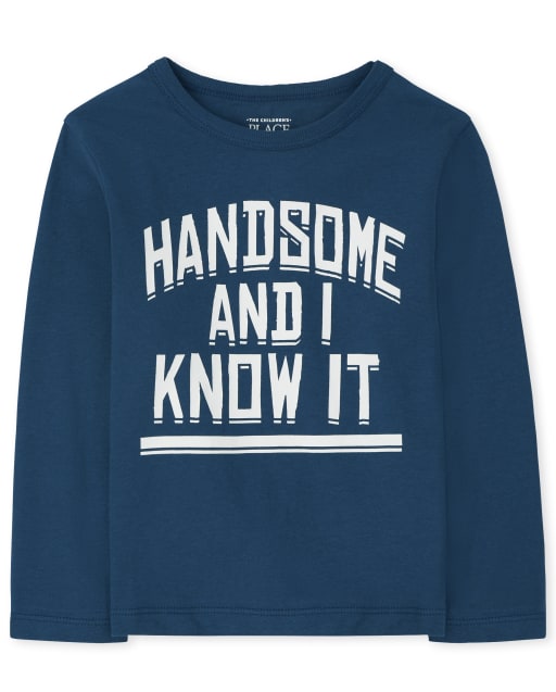 Baby And Toddler Boys Handsome Graphic Tee