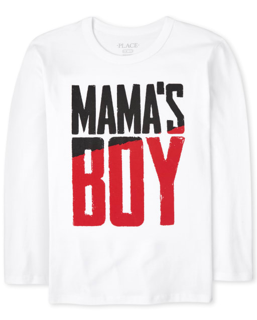 Boys Mama's Boy Graphic Tee