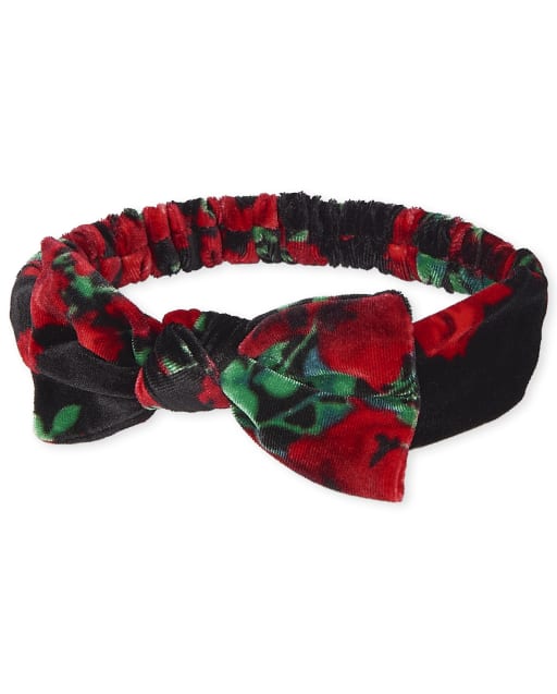 Bandeau à nœud floral pour bébé fille
