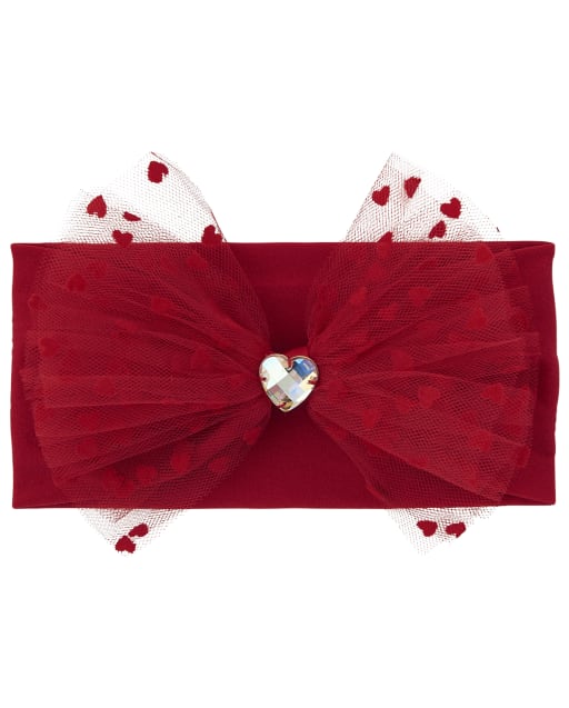Baby Girls Valentine's Day Heart Bow Headwrap