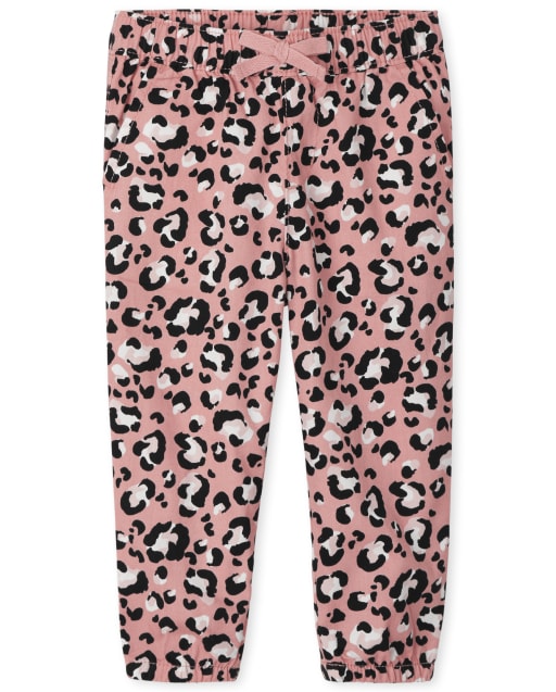 Baby And Toddler Girls Leopard Pull On Jogger Pants