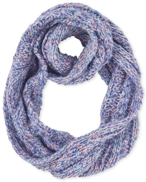 Écharpe infini en tricot torsadé pour fille